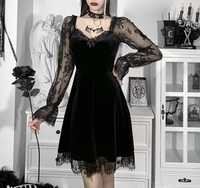 Sukienka gotycka S goth księżyc