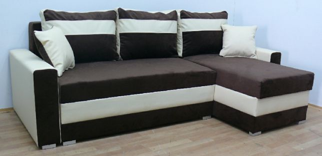 Nowy narożnik w 24h sofa kanapa tapczan wersalka rogówka funkcja spani