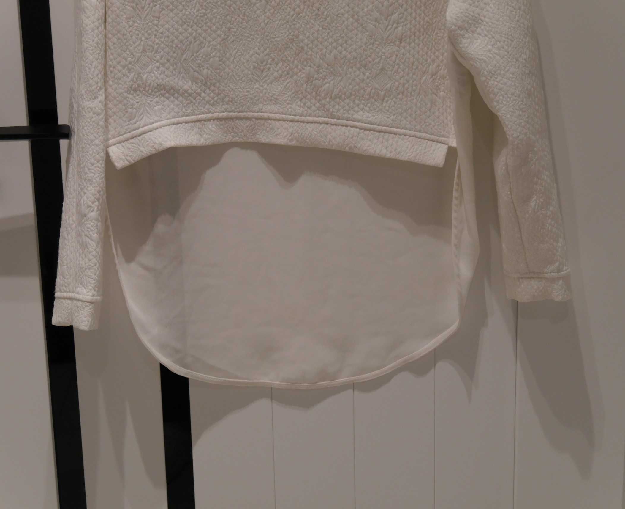 Bershka bluzeczka dłuższy tiulowy tył 36 S