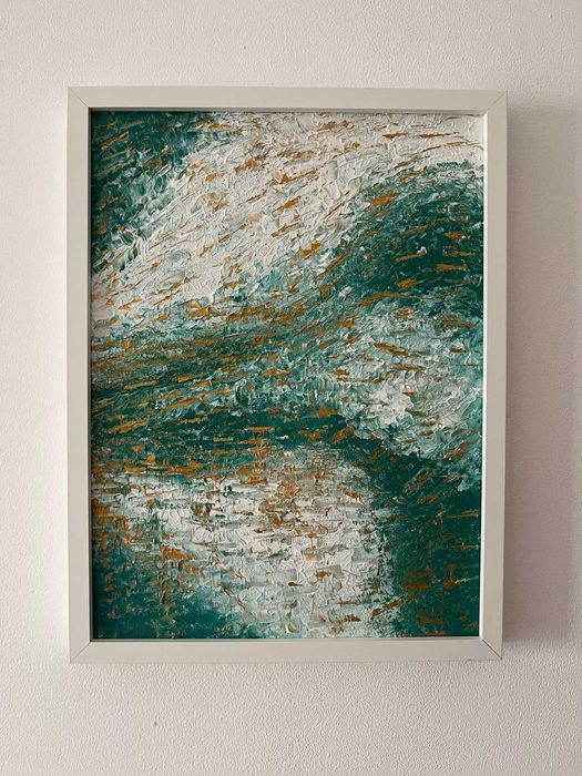 Pintura abstrata em acrílico