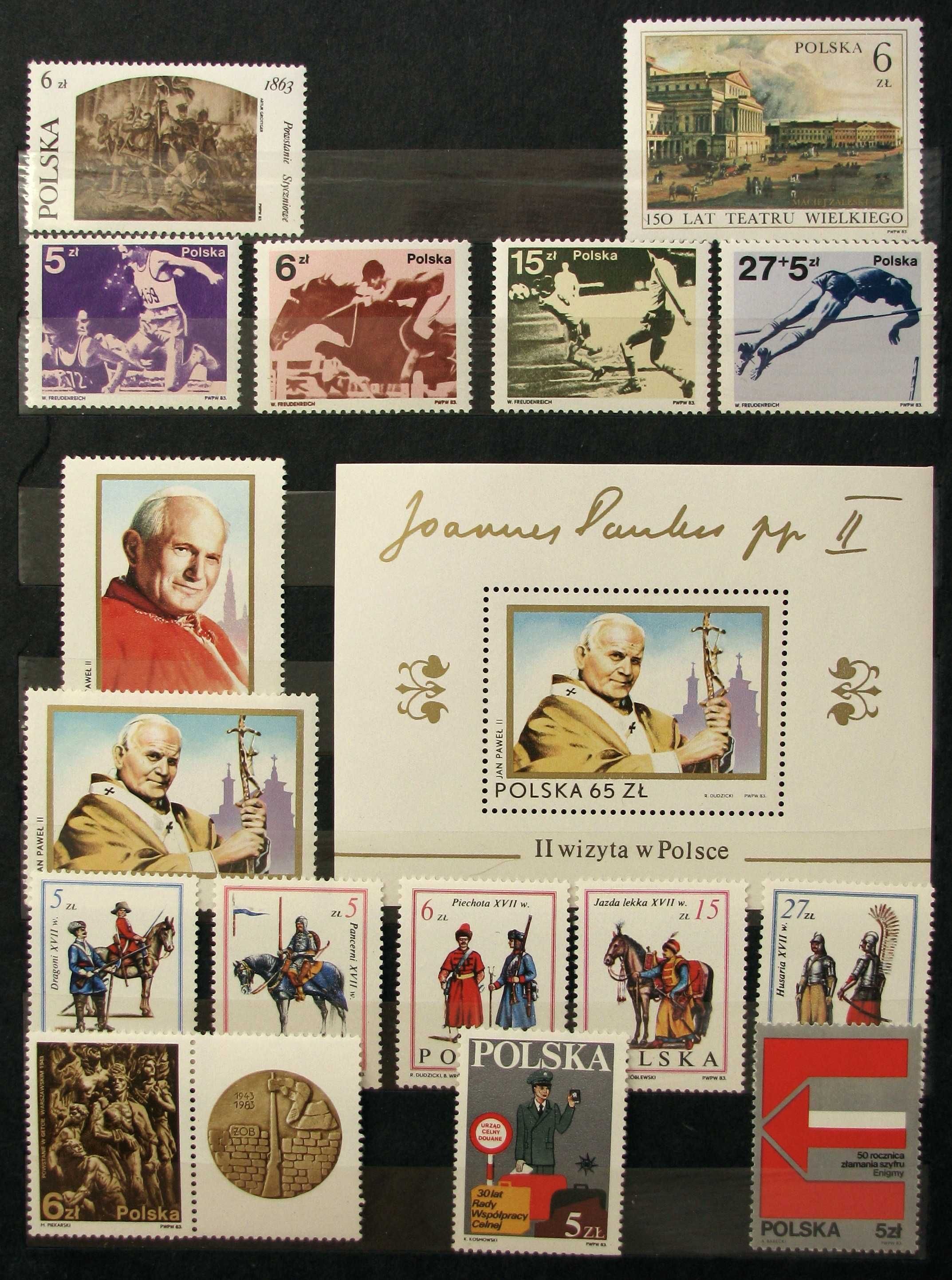 Znaczki pocztowe - rocznik 1983