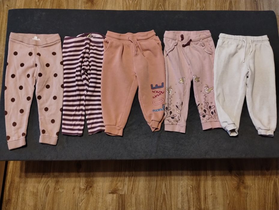 Spodnie dresowe Legginsy dla dziewczynki Rozmiar 92