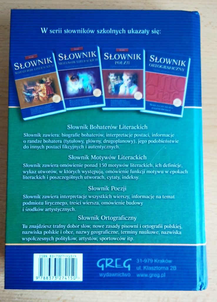 Słownik lektur - liceum