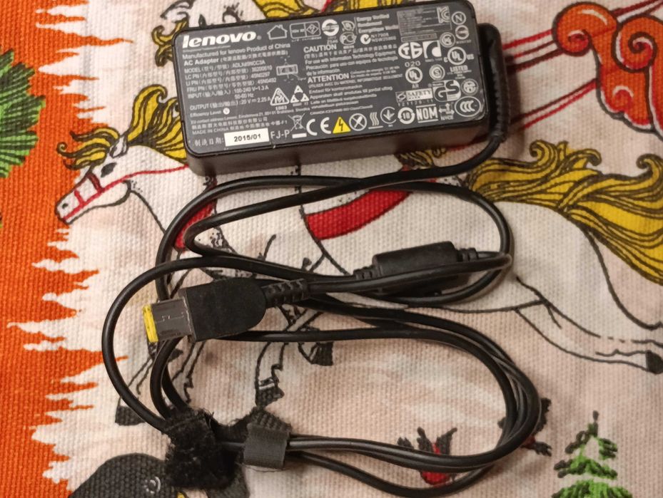 Блок живлення питания зарядне до ноутбука Lenovo 20V 2.25A (USB+pin)