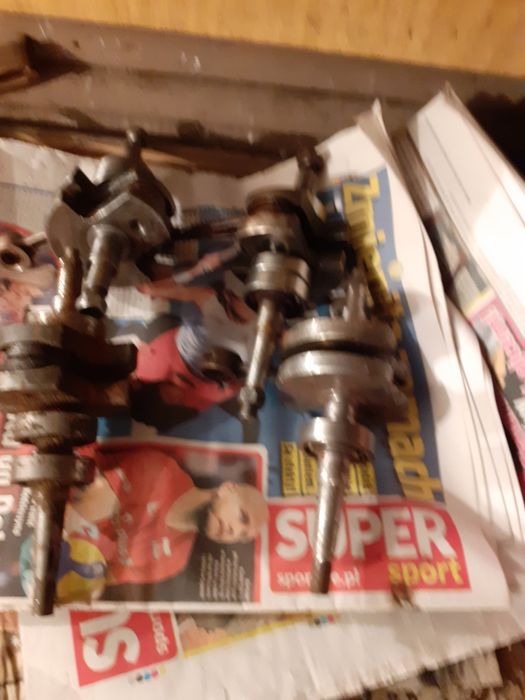 Cztery wały do Komara  Rometa do naprawy lub regeneracji