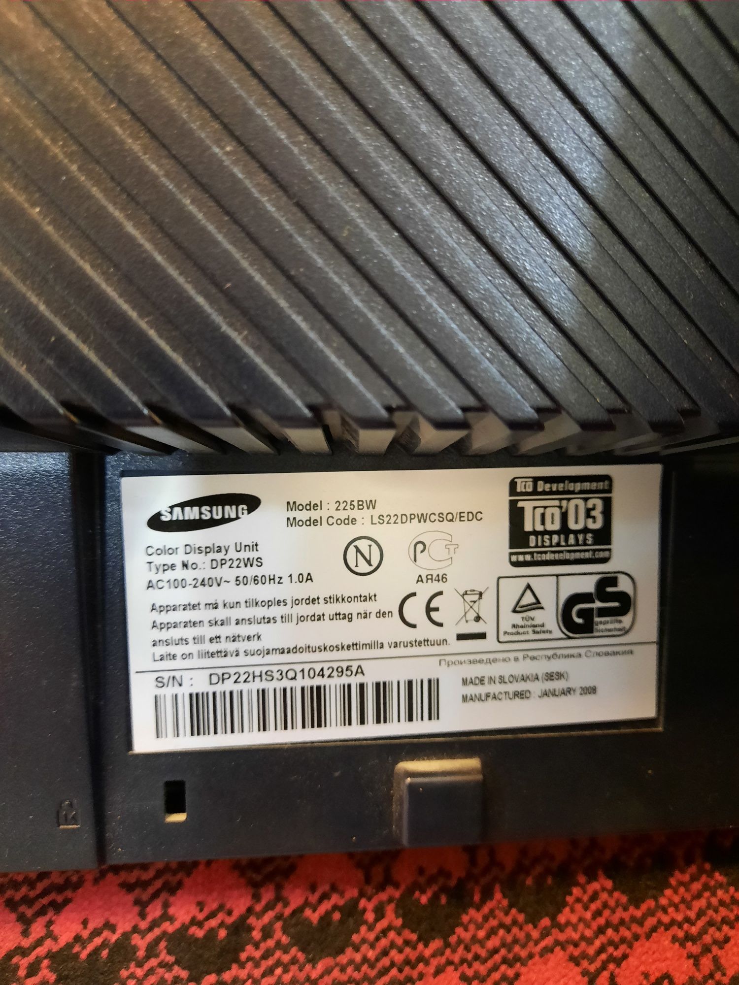 Монитор  Samsung в отличном состоянии