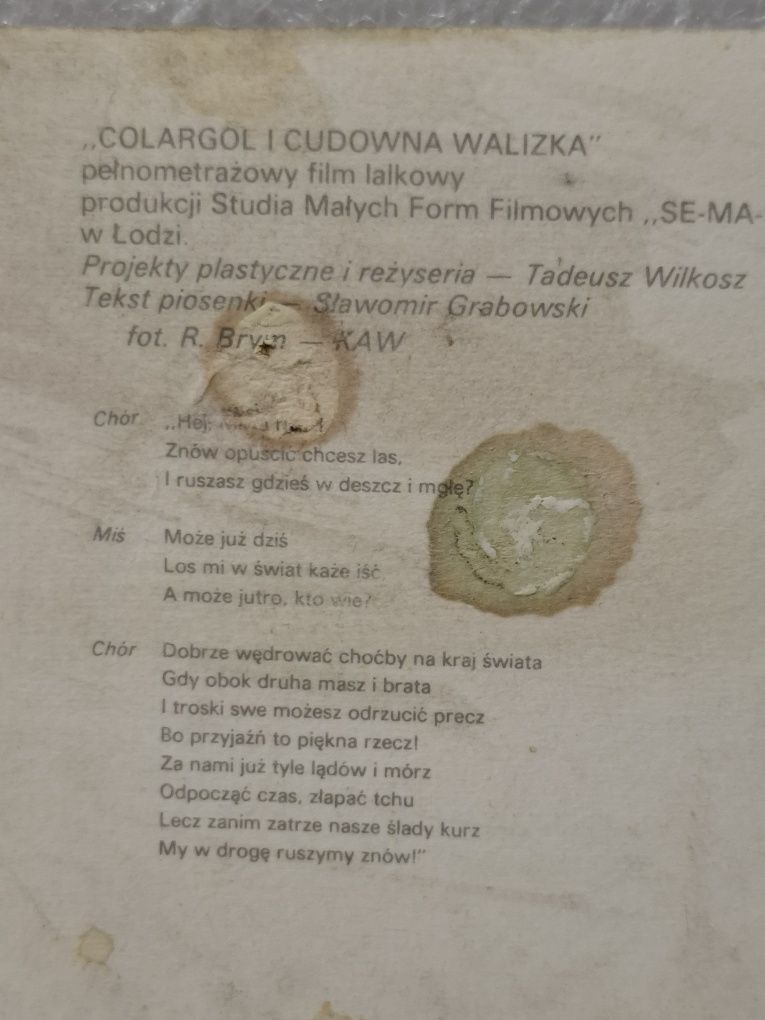 Colargol i cudowna walizka zdjęcie prl