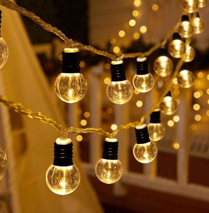 Lampki 10 LED Kryształowych kul