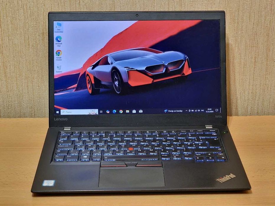 Сенсорний Lenovo ThinkPad T470s Intel Core i7-7600U SSD Батарея 9годин