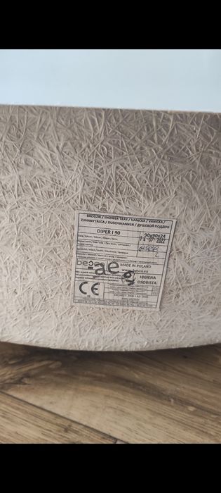 Brodzik półokrągły 90x90x24/35 plus obudowa