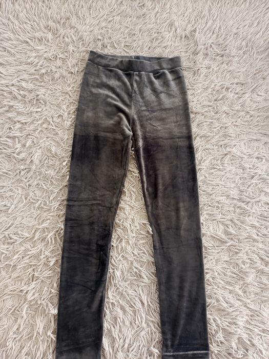 Spodnie getry damskie welurowe