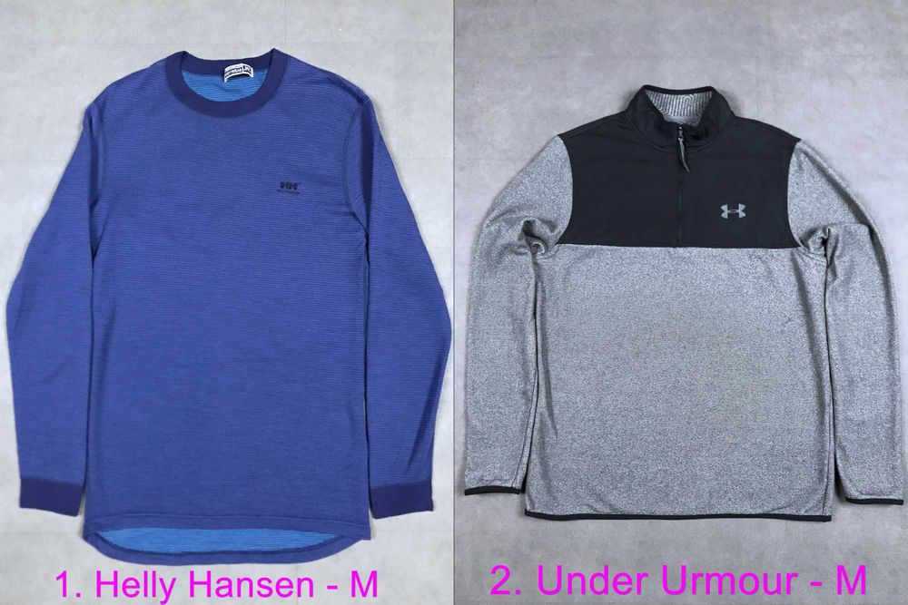 Фліска, термо лонглів Under Urmour М, Helly Hansen М, світшот
