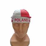 Bandana , bandamka, czapka, biało-czerwona. POLAND. wiązana.