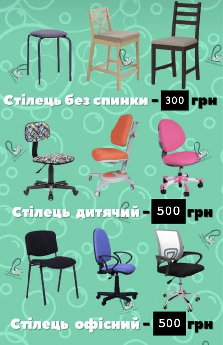 Хімчистка мяких меблів