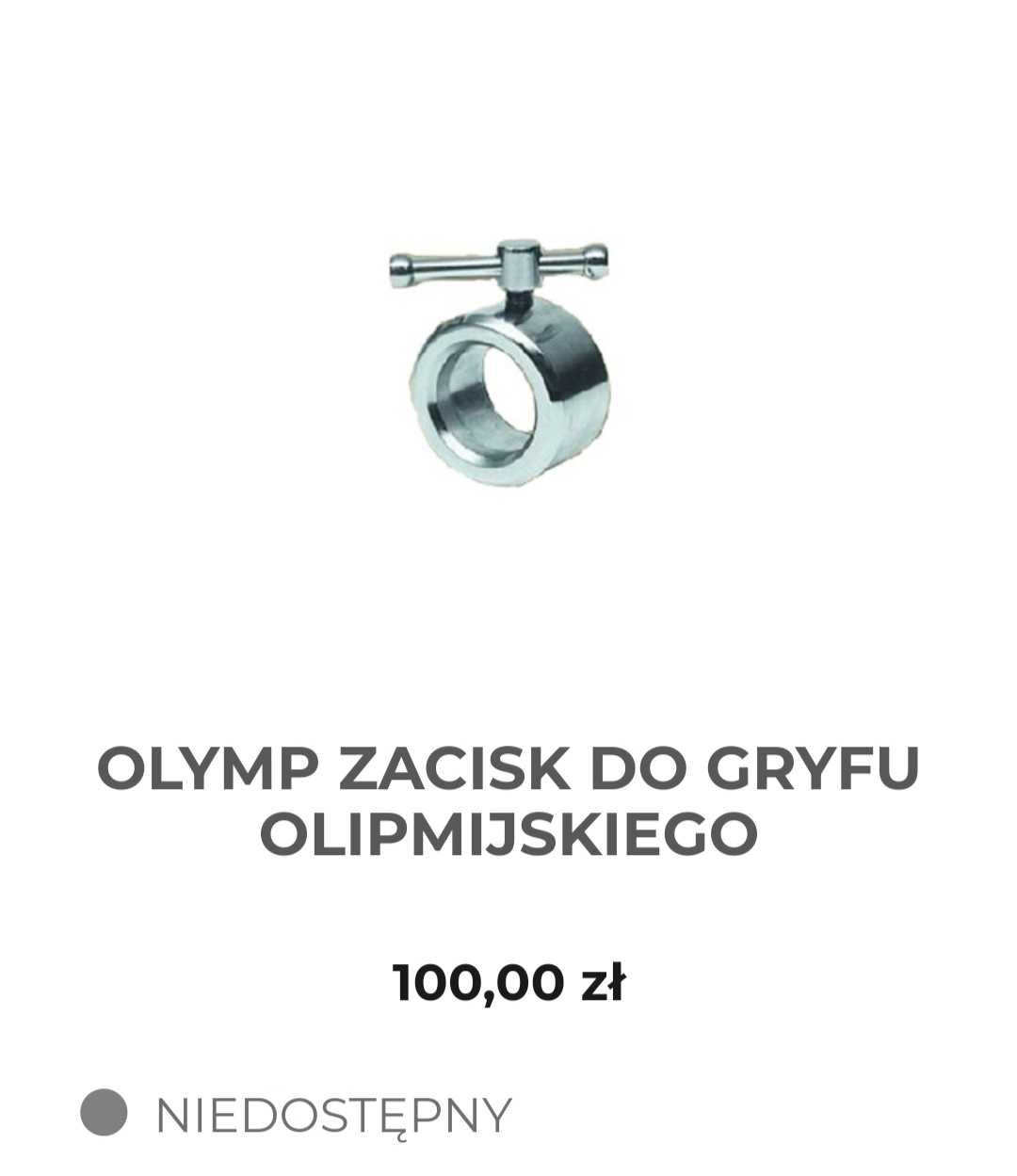 Zaciski olimpijskie 2x1kg na gryf sztanga OLYMP siłownia hes hbp