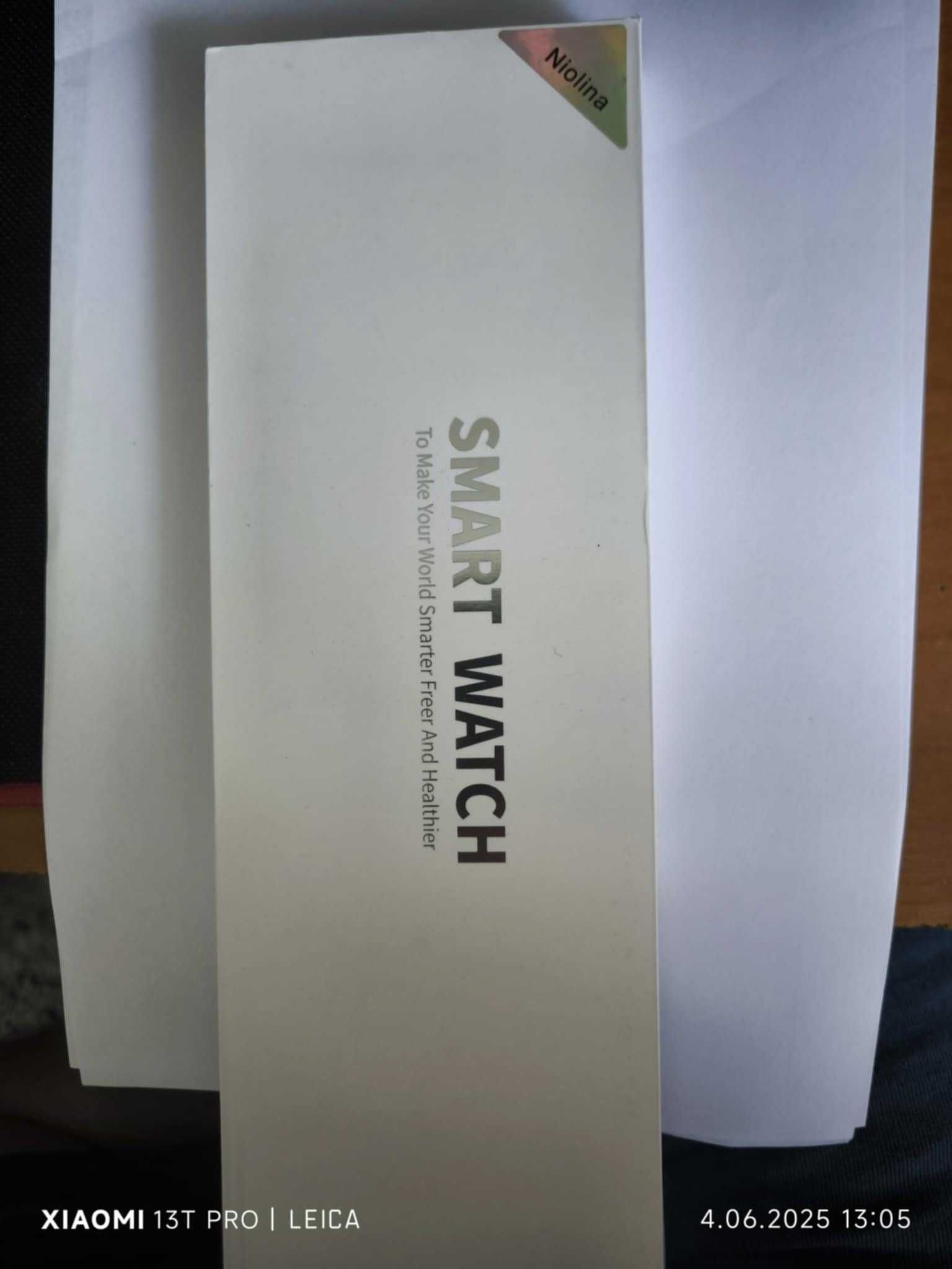 niolina smartwatch dla mężczyzn bluetooth android iOS