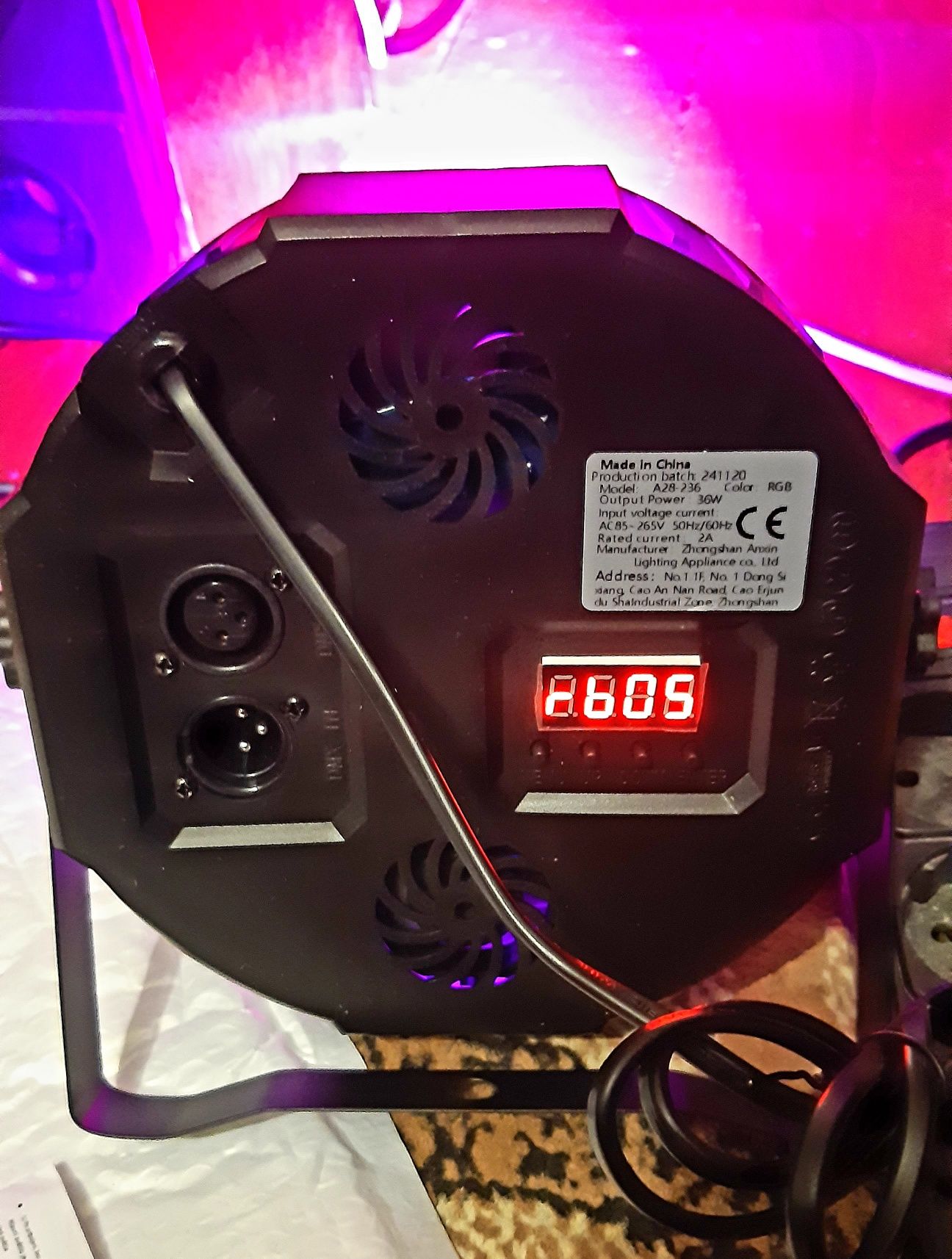 Діско світло Led par 36x3w RGBW