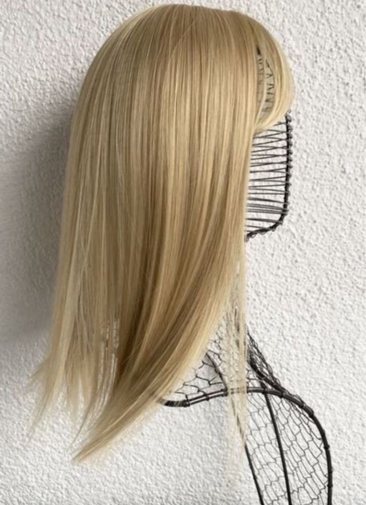 Premium Ultra włosy doczepiane, naturalny blond (refleksy ) topper,