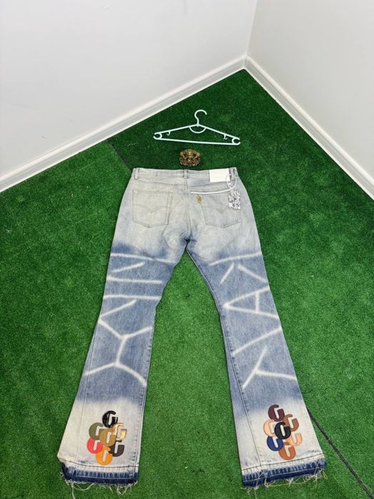 Джинси gallery dept  flared |  гелері  депт флеєр chrome hearts
