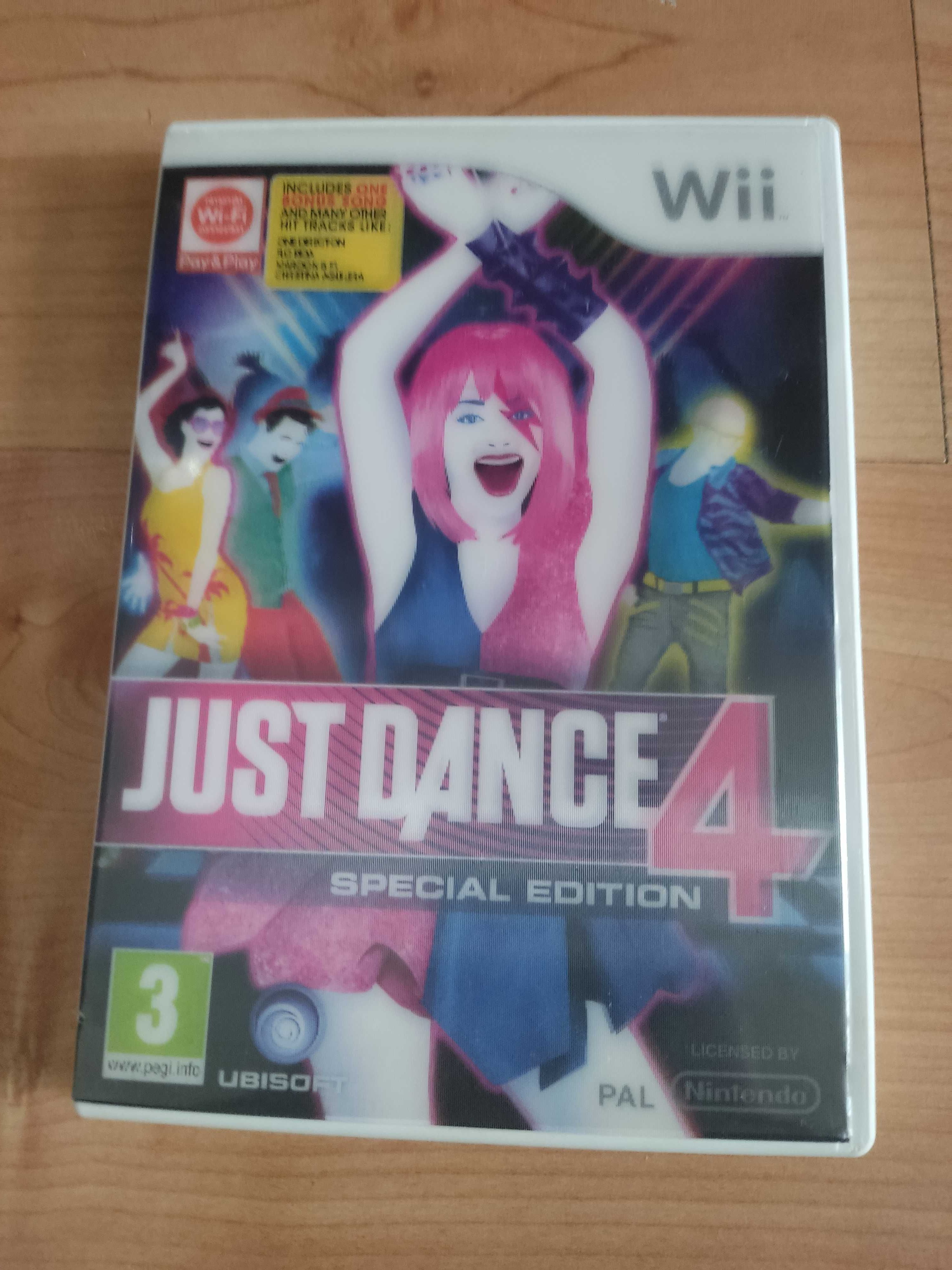 Jogos originais Wii: Fit Plus, Sports, Party, Just Dance 4 Special Edi