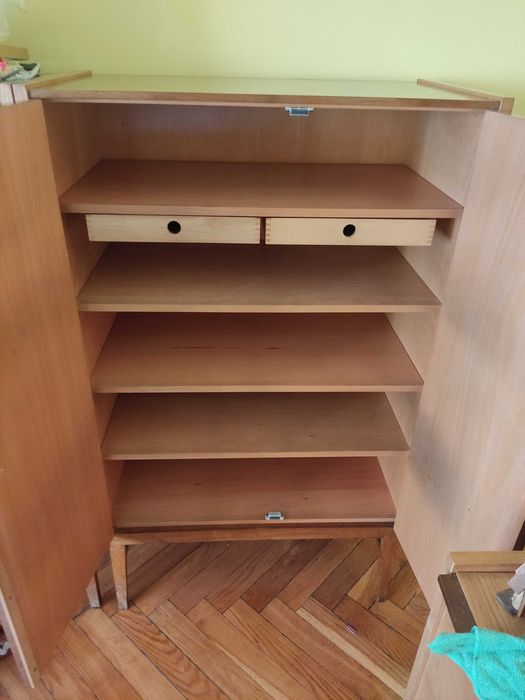Designerska retro bieliźniarka komoda F. Mezulanik lata 60 PRL Retro