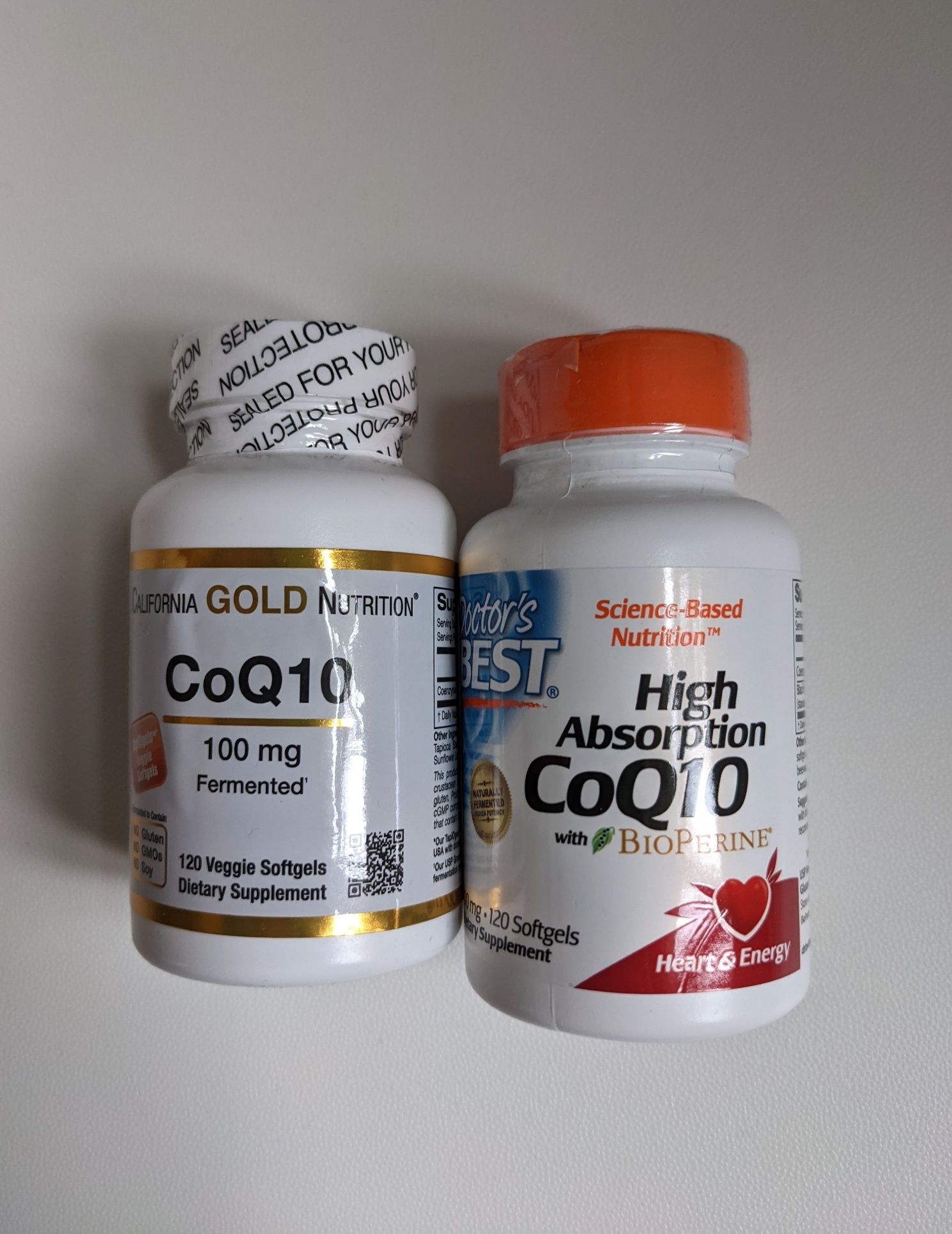 California Gold Nutrition, Doctor's Best коензим CoQ10 100 мг 120 штук