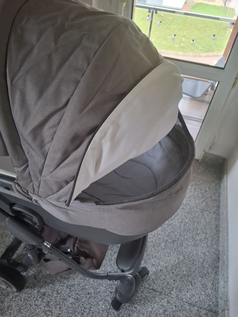 Roan Bass Soft wozek 2w1 gondola spacerówka 2 stelaże
