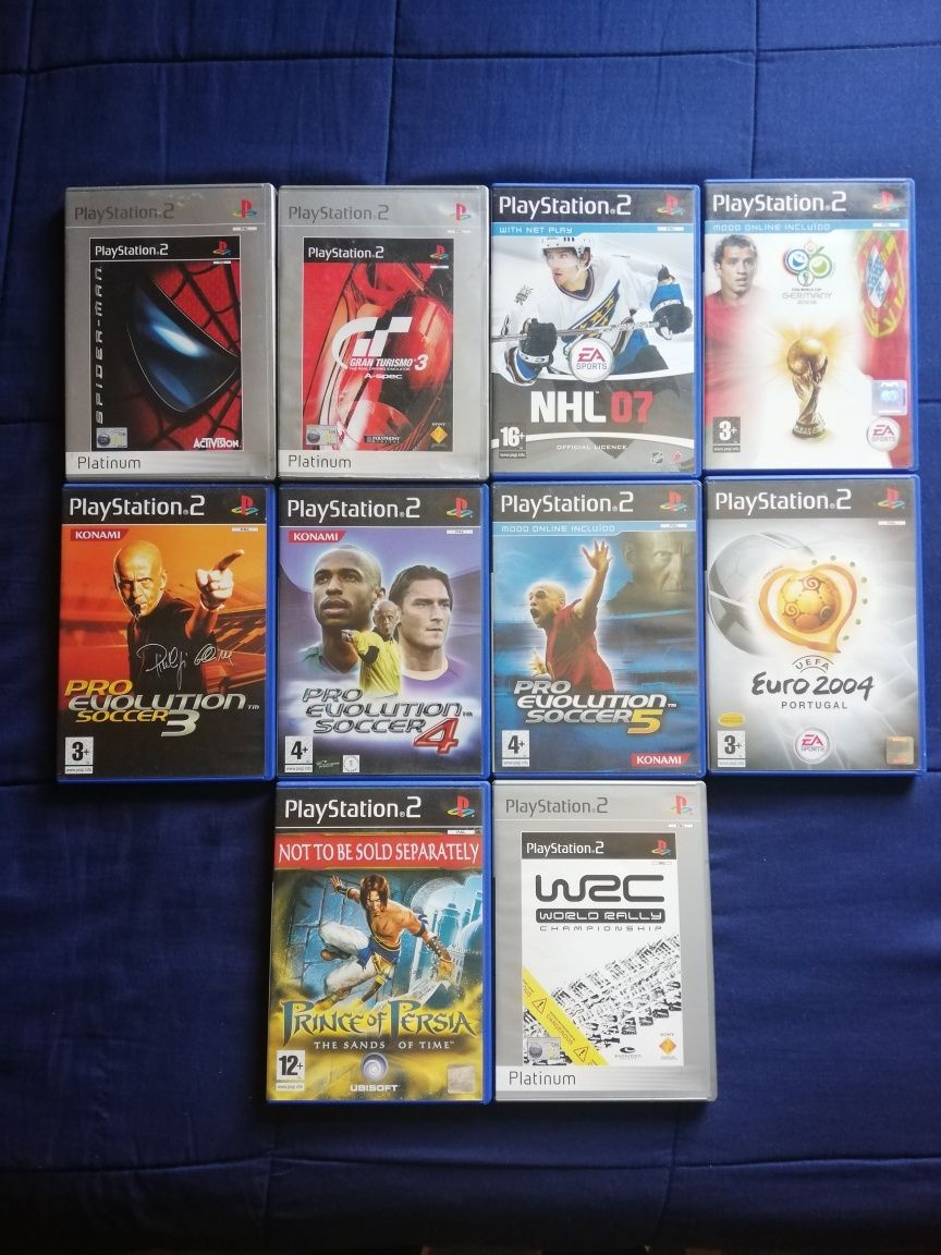 Conjunto de jogos para a Playstation 2