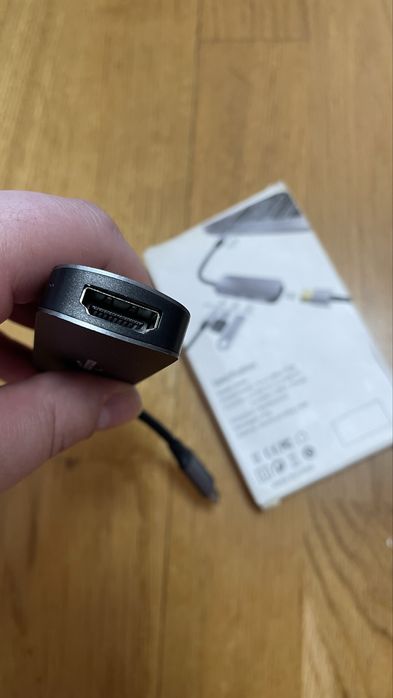 4 в 1 usb-c hub silver