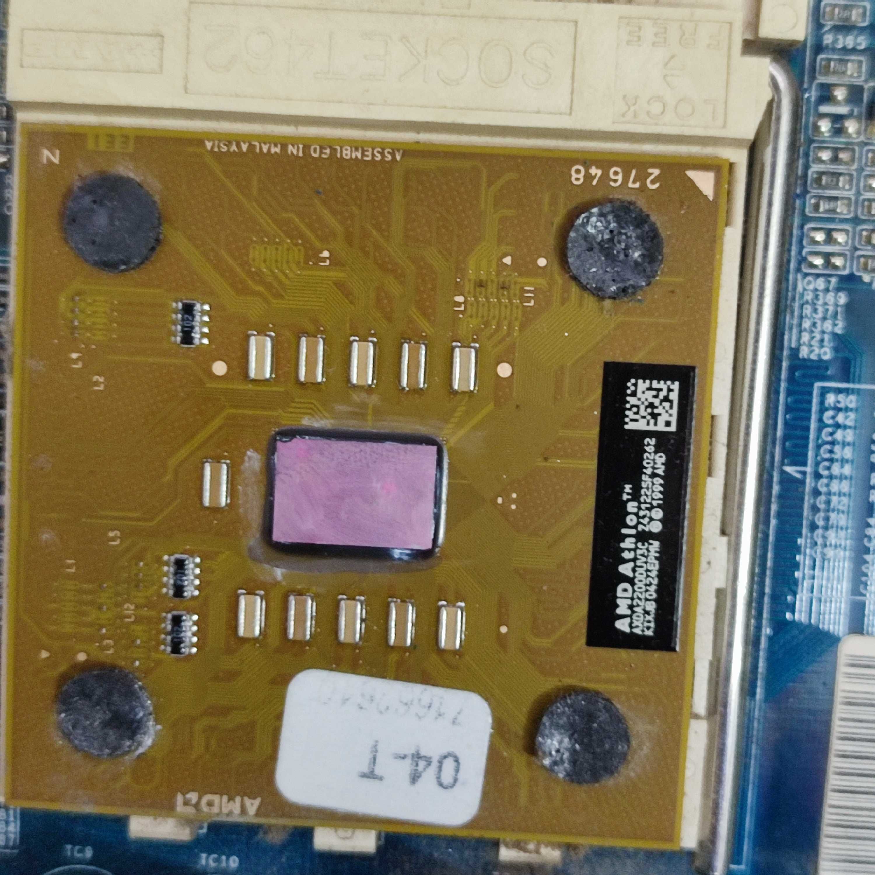 Материнская плата Socket A (462) Albatron KX400-8XV + процессор+память