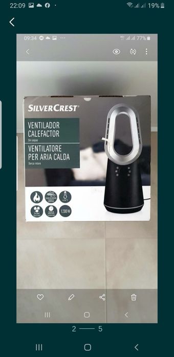 Тепловентилятор Silver Crest