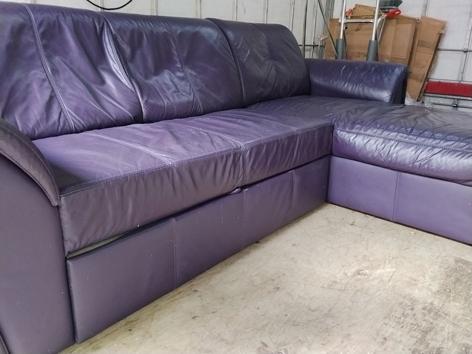 Narożnik skórzany funkcja spania super kolor -PRZYWIOZĘ