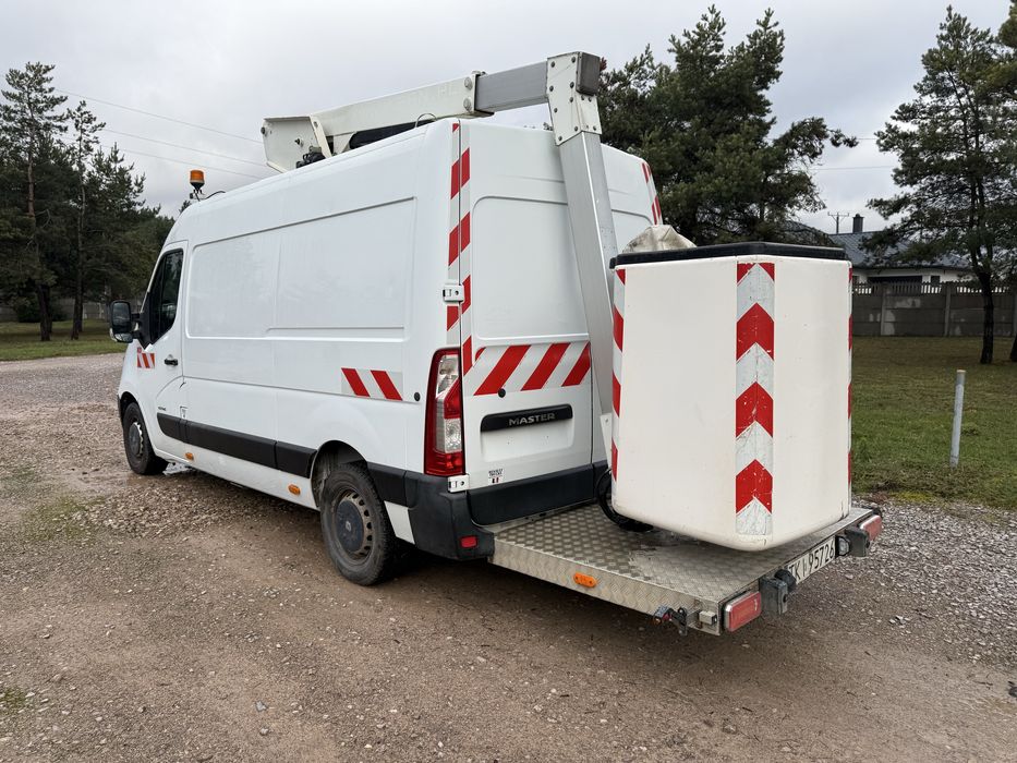 Renault Master 2,3 DCi zwyżka z PODPORAMI, podest ruchomy 131 tys km