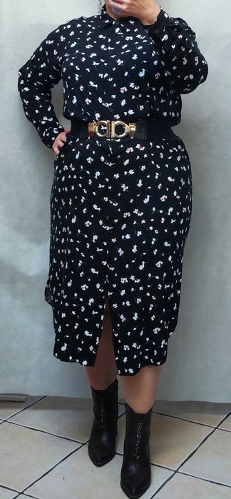 Sukienka koszulowa koszula Kik Janina 44/46 Wiskoza