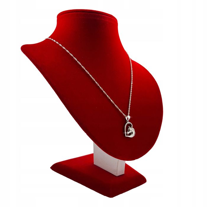 Naszyjnik Srebrny Koń / Łańcuszek + Zawieszka Pr. 925 + Gratisy + Dedy