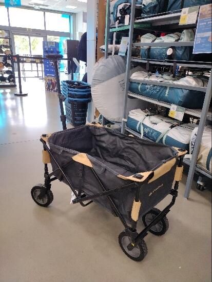 CARRINHO DE TRANSPORTE DESDOBRÁVEL PARA MATERIAL DE CAMPISMO - TROLLEY