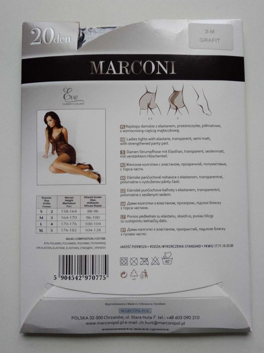 Rajstopy damskie Marconi 3-M Grafit