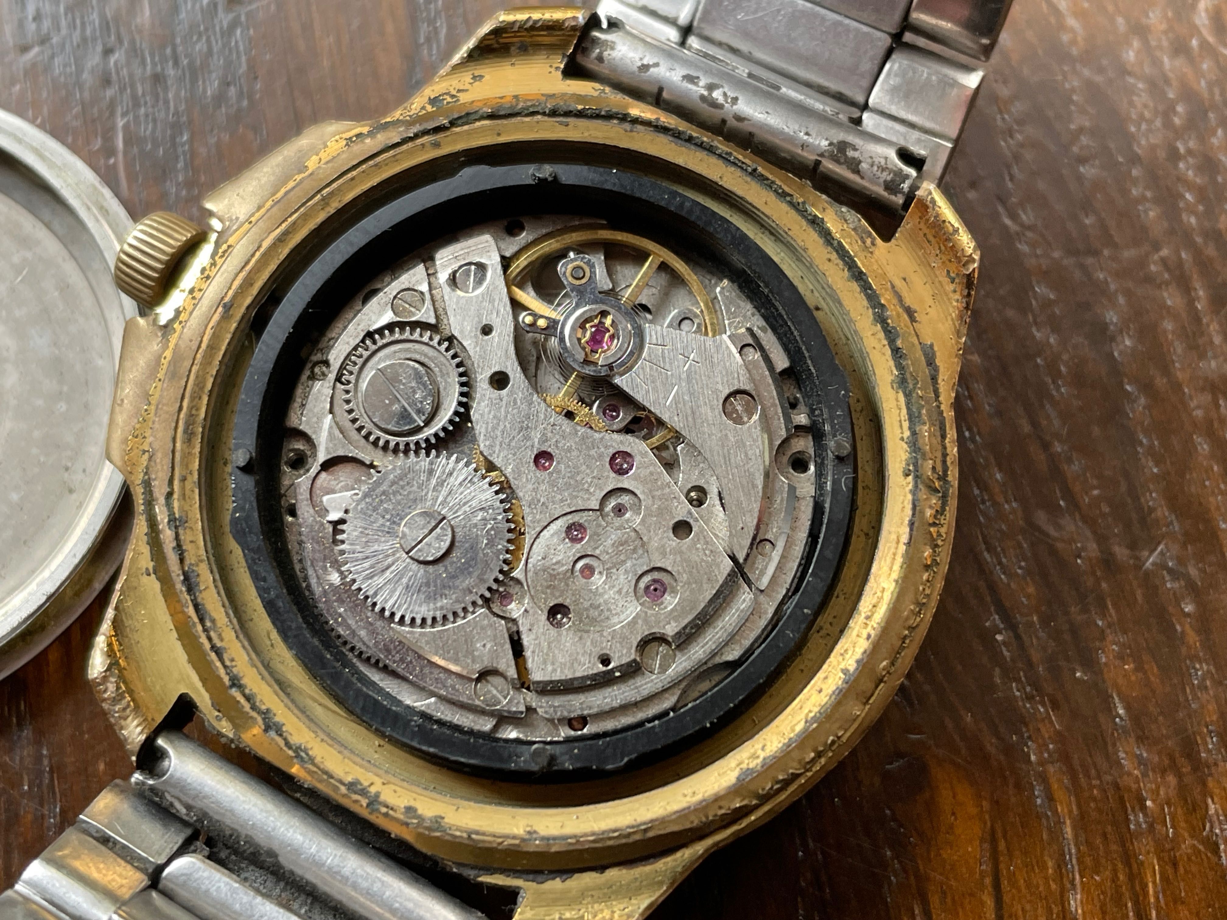 Starszy męski zegarek CARDI Automatic PILOT z datownikiem