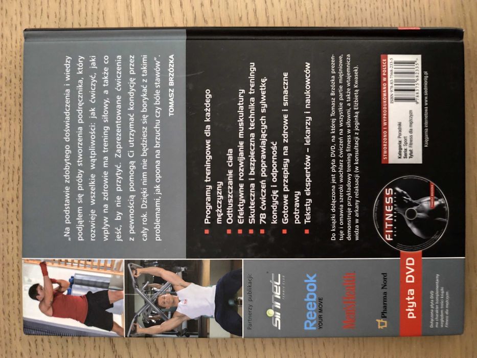 Fitness dla mężczyzn książka - programy, dieta, ćwiczenia, dieta