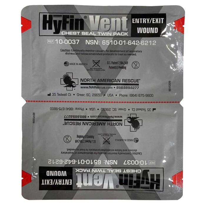 Оклюзійна пов’язка Hyfin Vent Chest Seal Twin Pack