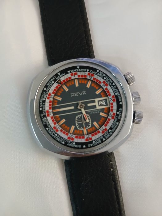 Relógio Neva para arranjo ou Peças ta sem vidro e ponteiro