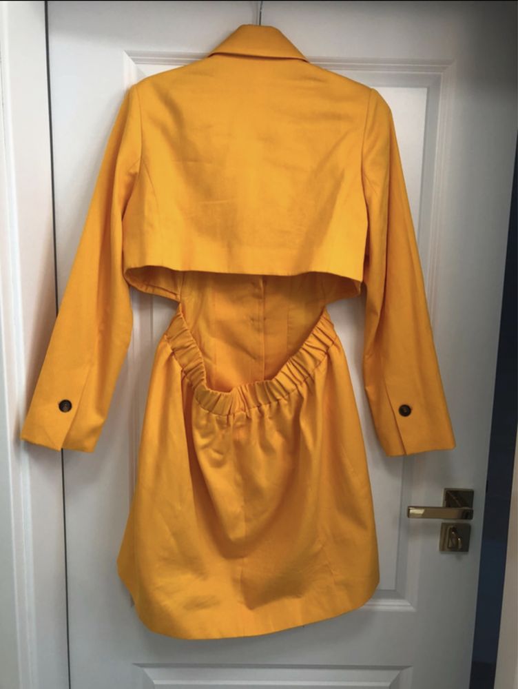 sukienka marynarka przepiekny kolor pomaranczowy