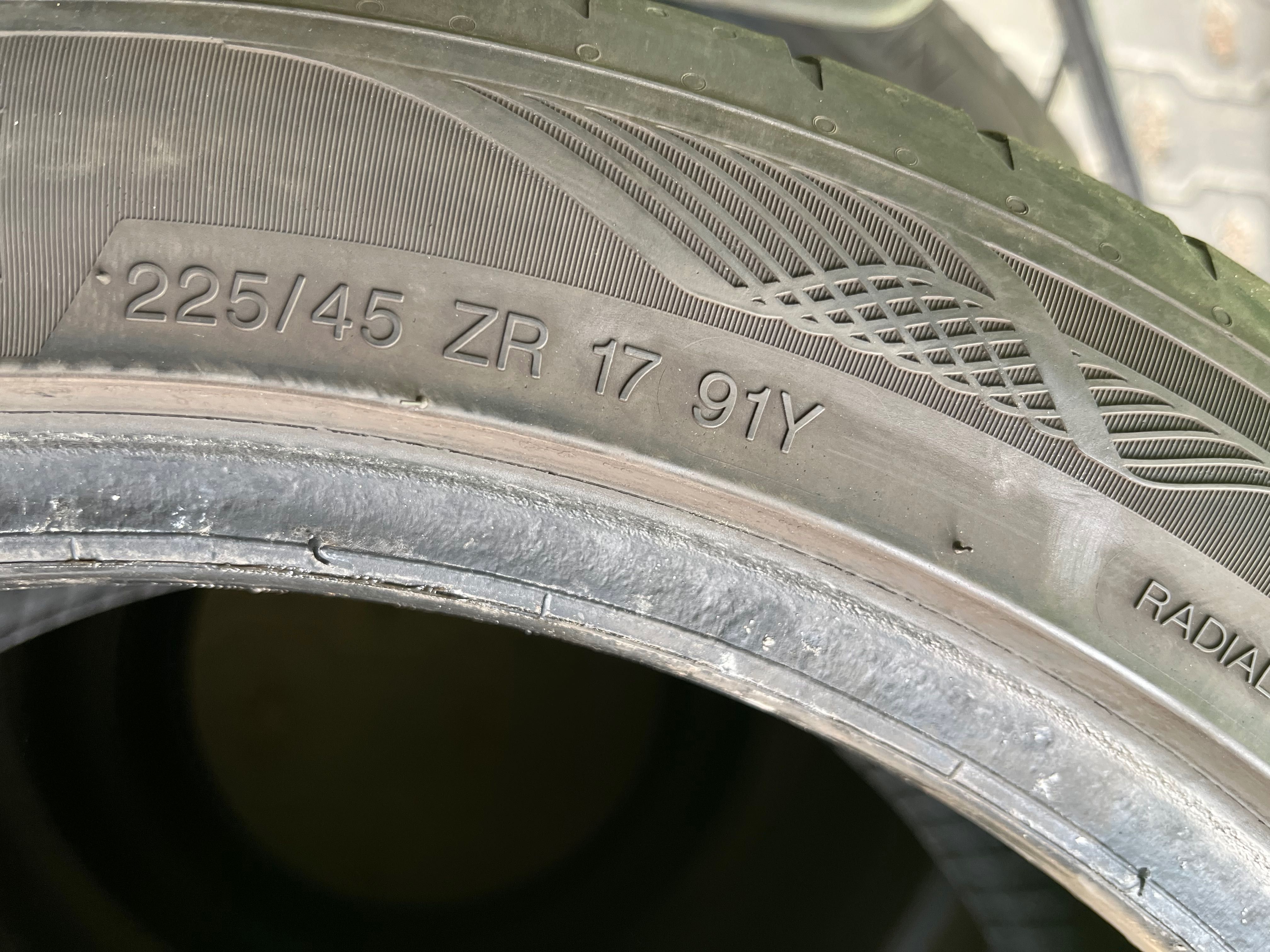 4 x Vredestein Ultrac Satin 225/45r17 6mm bieżnik Polecam