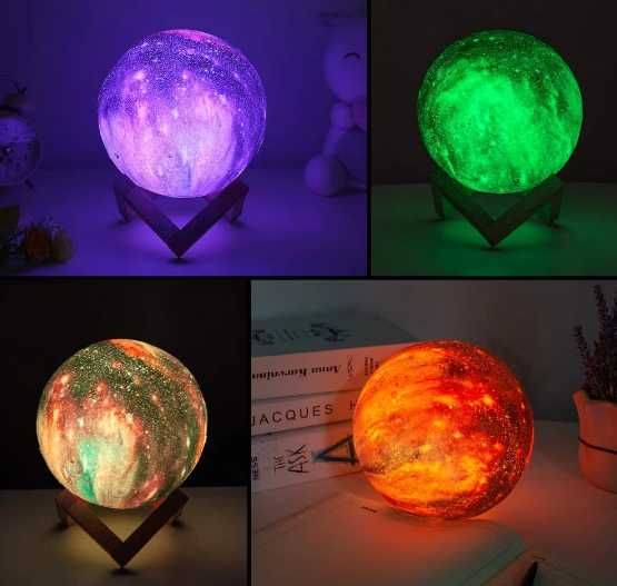 Настольный ночник Оригинал с пультом 3D Космос Moon-light Lamp.