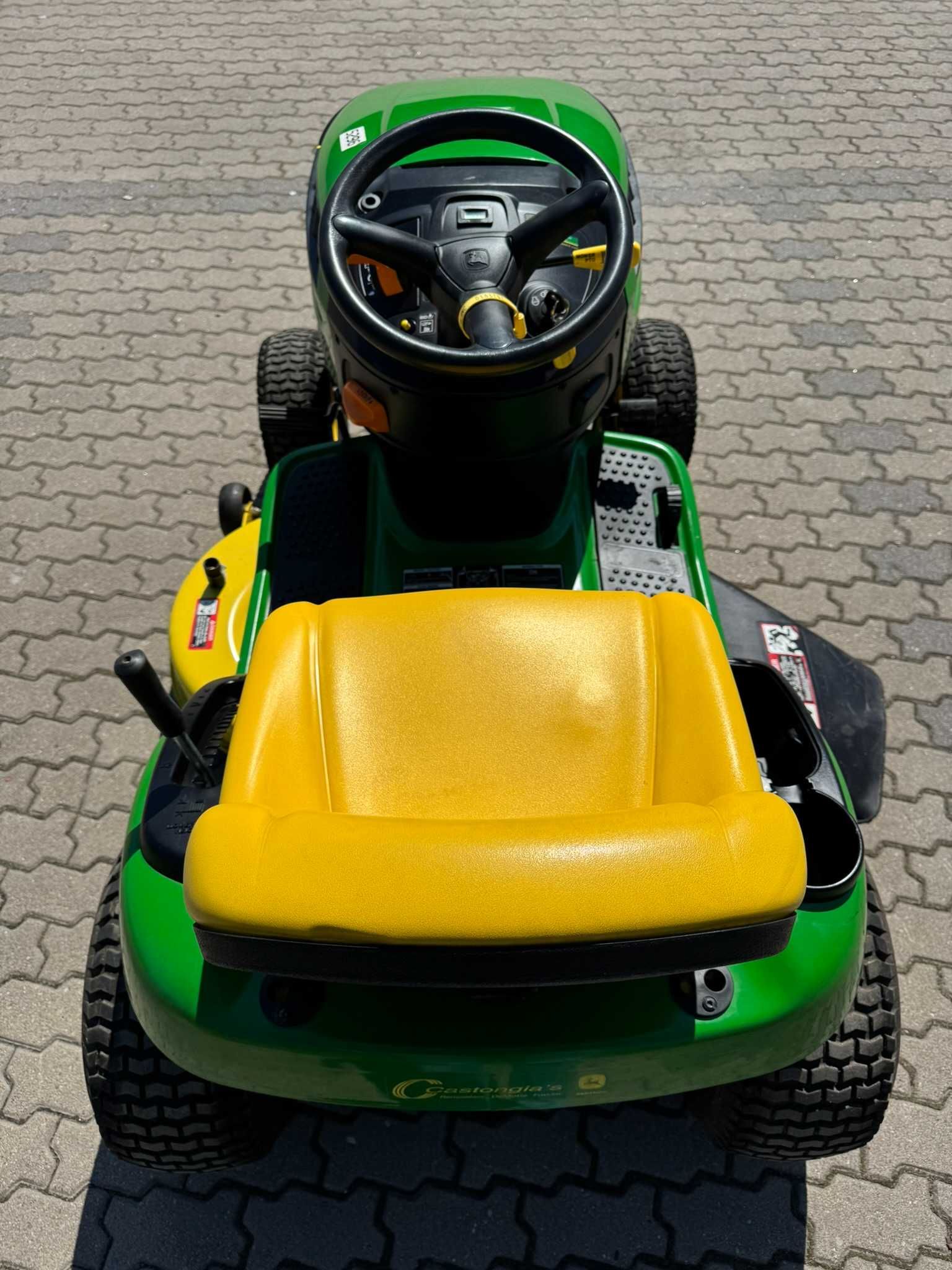 Traktorek kosiarka John Deere D110 19KM B&S PŁUG + Przyczepka z USA