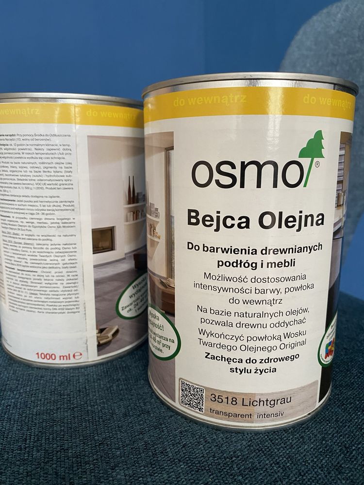 OSMO bejca 1L kolor 3518 jasnoszary