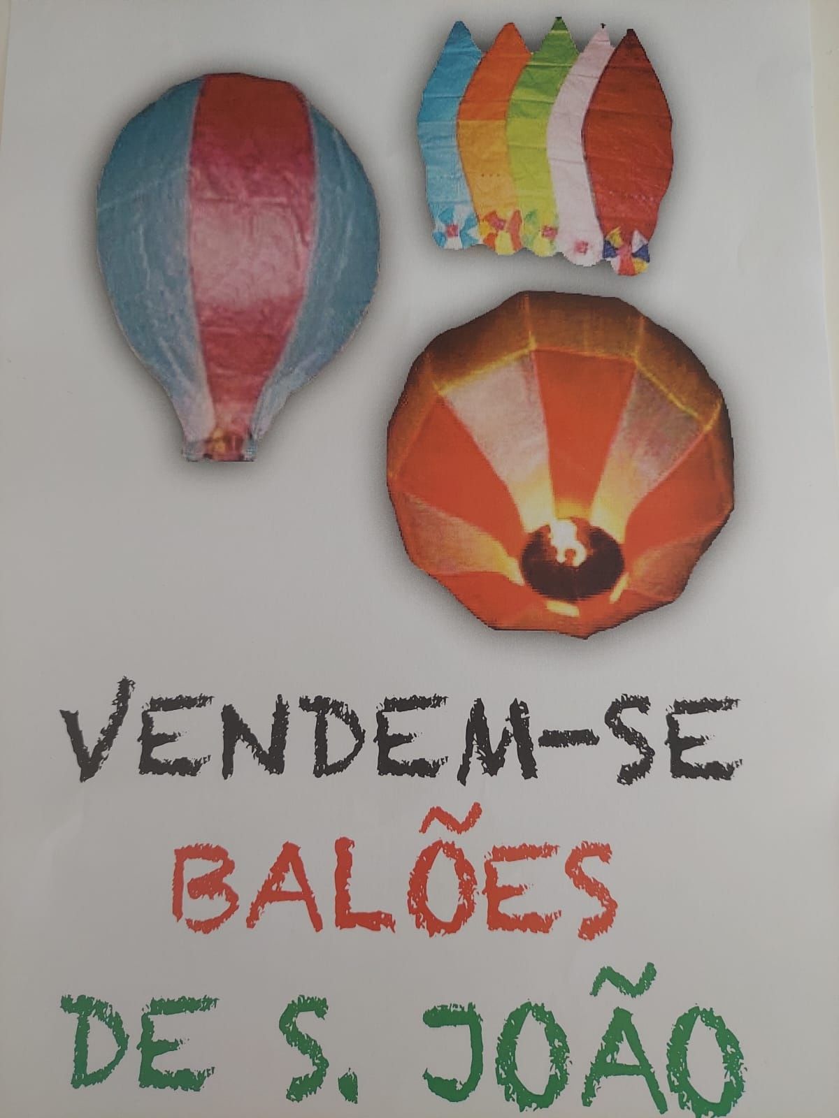 Balões S.João várias cores