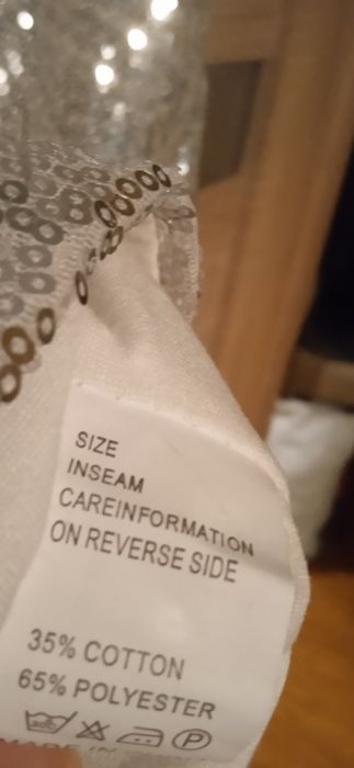 Damska dłuższa bluzka/ tunika/ krótka sukienka cekinowa Fashion