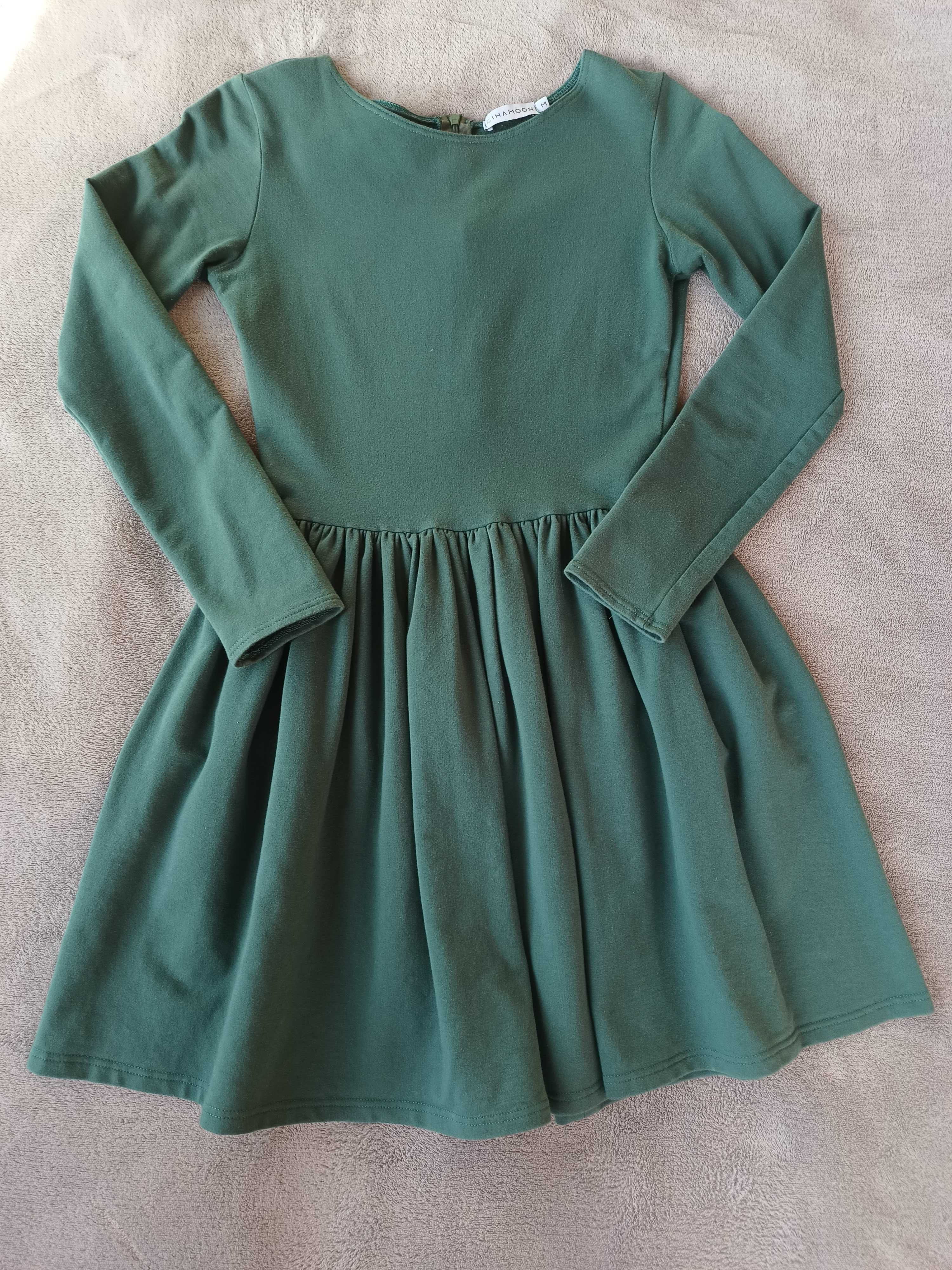Sukienka Cinamoon M 38, butelkowa zieleń, zielona