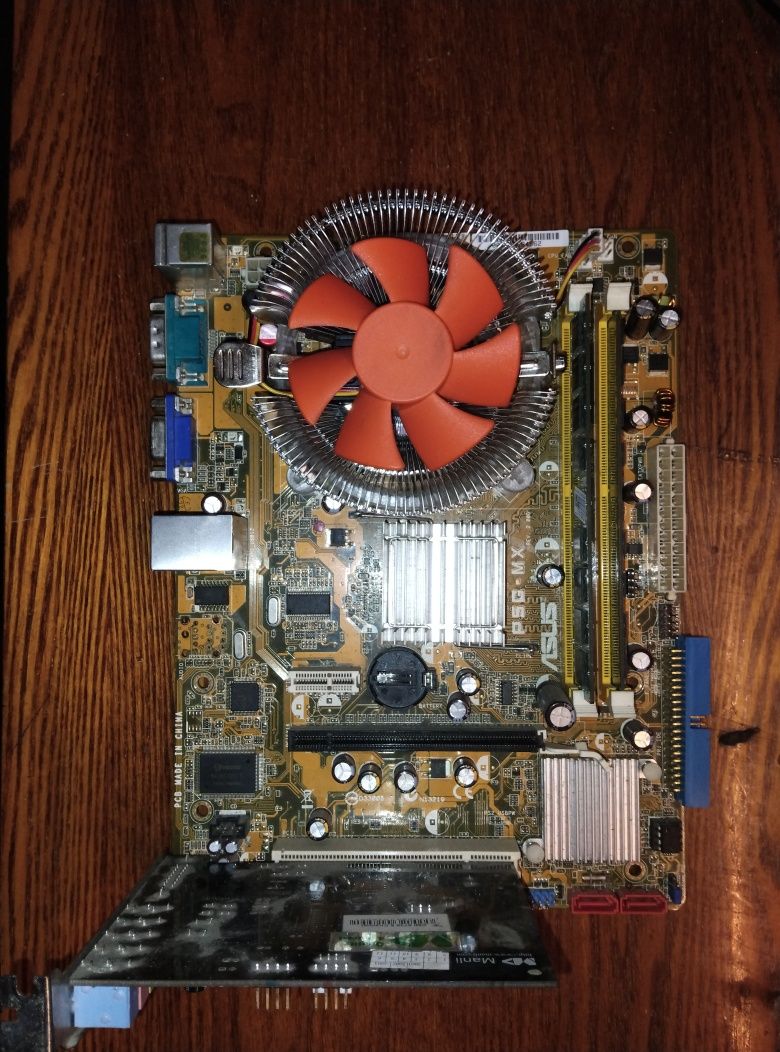 Asus s775+ cpu dual core 2.2 ГГц+ опер. ddr2 1.5Gb+кулер